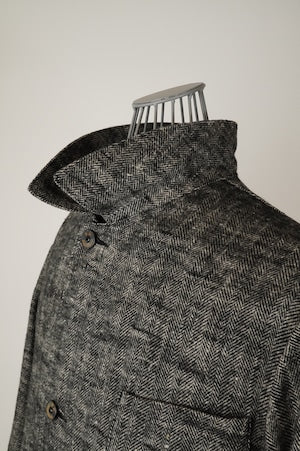 HS-Equipment(HAVERSACK) / Linen herringbone atelier coat