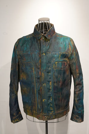 OPPOSE DUALITY /  6Pocket Panel Denim JKT Painted  Size 44   (220950)