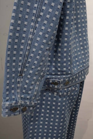 REVERBARATE / REV-25SS-DJ02  GRED DENIM JACKET  (220958)