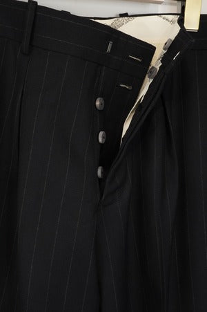 m's braque /  COSTUME Tow Tucked Strip Pants