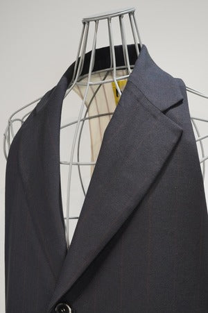 NOBNAGA Paris /Single 3B Notched Collar Long Vest