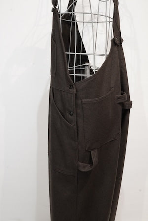 Nigel Cabourn OX'ed Silver / Coal Miner Dungarees B.Cloth All-in-one   (221106)