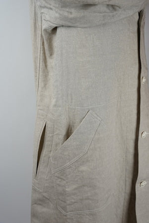 HS- Equipment （HAVERSACK）/ Original SASHIKO Linen Cotton Atelier Coat
