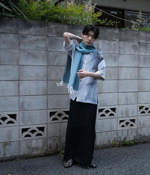NOBNAGA Paris / OPEN COLLAR HALF SLEEVE SHIRT