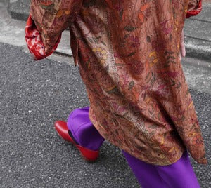 HS-ATTIRE (HAVERSACK) / 862501 Silk Wool  Gurkha Wide Pants  (220900)